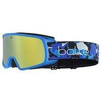 Bolle Kids' Nevada Junior Ski Goggles - Blue Camo/Yellow
