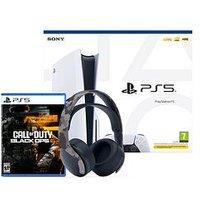 Playstation 5 Disc Console With Call Of Duty: Black Ops 6 & Pulse 3D Wireless Headset (Grey Camouflage)