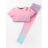 V By Very Girls Active Cut Out Ombre Set - Multi