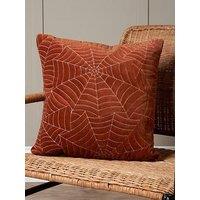 Very Home Velvet Spiderweb Cushion
