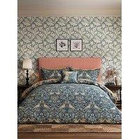 Morris & Co Morris & Co X Emery Walker Bird Cover Blue 100% Cotton Duvet Set