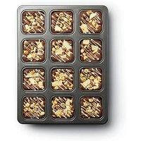 Masterclass Non-Stick 12 Hole Brownie Tin With Dividers