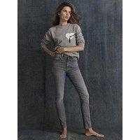 Mint Velvet Grey Wash Skinny Jeans - Grey