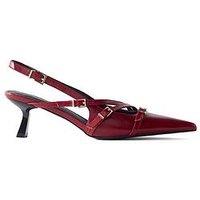 Mint Velvet Slingback Shoe - Red