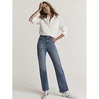 Mint Velvet Midi Indigo Straight Jean - Blue