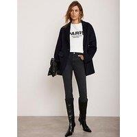 Mint Velvet Washed Black Skinny Jean