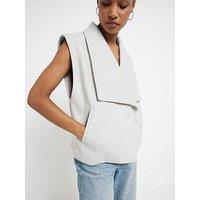 River Island Sleeveless Jacket - Grey