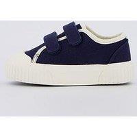 Everyday Kids Canvas Twin Strap Pumps - Navy