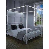 Xr Living Fern Four Poster Canopy Bed With Led Lighting - Double