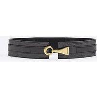 River Island Lobster Clip Belt - Black