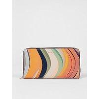 Ps Paul Smith Swirl Large Zip Around Purse - Multi