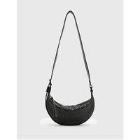 Allsaints Half Moon Snake Effect Leather Bag