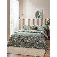 Hoem Nola Duvet Cover Set - Olive