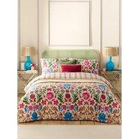 Furn Curious Lotus Duvet Set Linen- Double