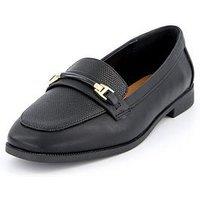 Everyday Wide Fit Snaffle Loafer - Black