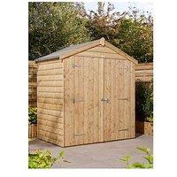 Rowlinson 6 X 4 Premier Shiplap Windowless Double Door Apex Shed