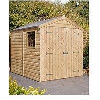 Rowlinson 6 X 8 Premier Shiplap Double Door Apex Shed