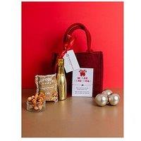 Christmas Gold Bottega Prosecco, Bracelet And Popcorn Gift Set