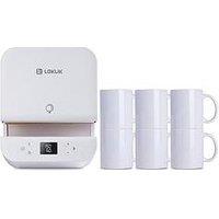 Loklik Impress Tumbler/Mug Press Bundle With 11 Oz Mugs 6 Pack White