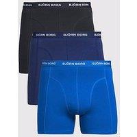 Bjorn Borg Mens Cotton Stretch Boxer 3 Pack - Multi