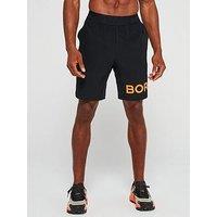 Bjorn Borg Mens Training Gym Shorts - Black/Orange