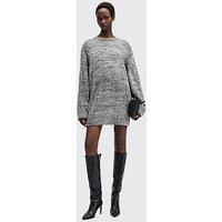 Allsaints Dazzle Oversized Jumper Dress - Grey