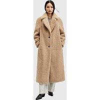 Allsaints Freddie Faux Fur Coat - Brown