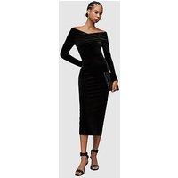 Allsaints Delta Velvet Dress - Black