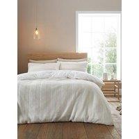 Bianca Cosy Soft Stripe Fur Duvet Set- King