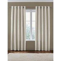 Catherine Lansfield Kingsley Matt Velvet Eyelet Curtains