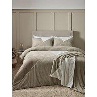 Catherine Lansfield Larsson Geo Fleece Duvet Cover Set