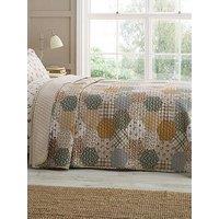 Catherine Lansfield Floral Patchwork Bedspread Throw