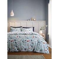 Bianca Brushed 100% Cotton Winter Scene Christmas Duvet Set