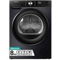 Hisense 3S Series Dh3S802Bb3 Wifi-Enabled 8 Kg A+++ Rated Heat Pump Tumble Dryer- Black