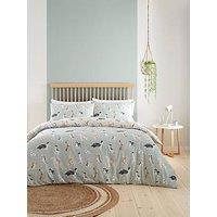 Fusion Cute Dogs Duvet Cover Set - Duck Egg