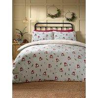Dreams & Drapes D&D Winter Robins Christmas Duvet Set