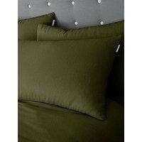 Catherine Lansfield Brushed 100% Cotton Standard Pillow Case Pair