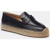 Coach Camilla Leather Espadrilles - Black
