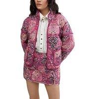 Free People Chloe Quilted Jacket - Pink