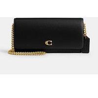 Coach Evie Leather Long Wallet With Chain