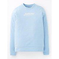 Jack & Jones Junior Boys Beau Crew Neck Sweatshirt - Light Blue