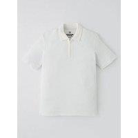 Jack & Jones Junior Boys Benja Polo Top - Cream