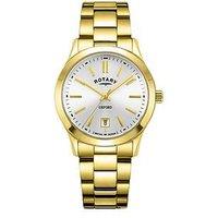 Rotary Gold Plated Oxford Contemporary Bracelet Watch
