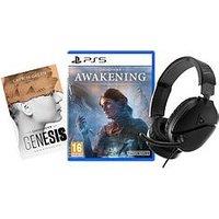 Playstation 5 Unknown 9: Awakening, Unknown 9: Genesis (Book) & Recon 70 Mp Headphones - Black