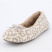 Everyday Ballerina Slipper With Bow Detail - Natural