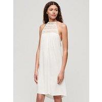 Superdry Ibiza Halter Midi Dress - White