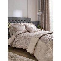 Catherine Lansfield Damask Jacquard Duvet Cover Set - Champagne