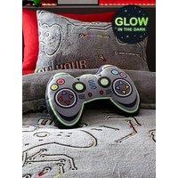 Catherine Lansfield Game Over Glow In The Dark 3D Cushion - Black