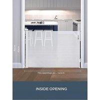 Dreambaby 'Glide & Hide' Xtra-Tall & Xtra-Wide Retractable Mesh Gate (60-140Cm) - White