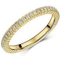 The Love Collection 9Ct Yellow Gold Diamond Eternity Ring